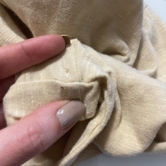 Free People Womens NWOT Tan Wheat Hooked On You Turtleneck Embroidered Top Small - Picture 10 of 11